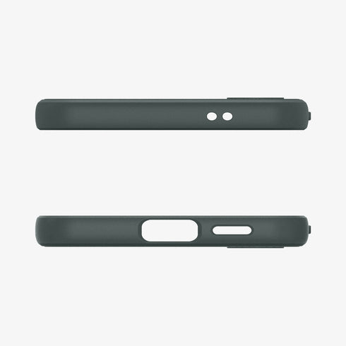 ACS07287 - Galaxy S24 Ultra Case Liquid Air in Matte Black showing the back